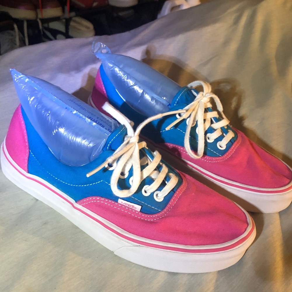 Vans Pink and Blue Women's Sneakers